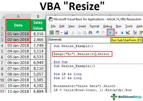 Merging cells using Resize in Excel VBA