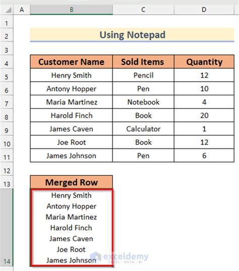 Merge Data Template