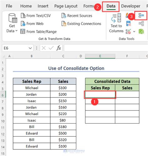 Merging Duplicate Rows in Excel Image 2