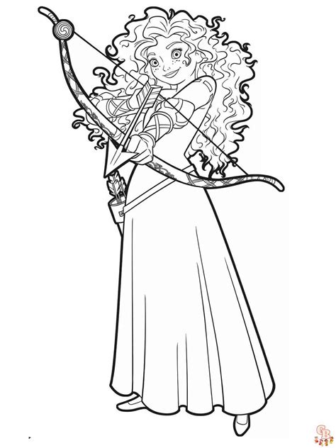 Merida Coloring Page