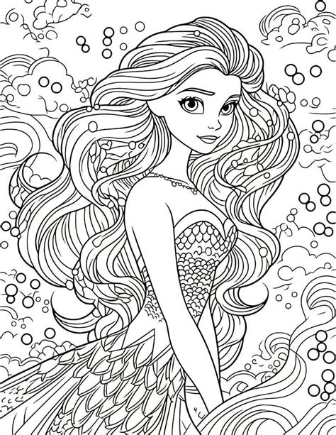 Mermaid Coloring Pages