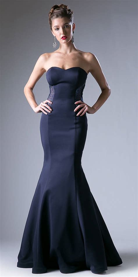 Mermaid Navy Blue Homecoming Dress