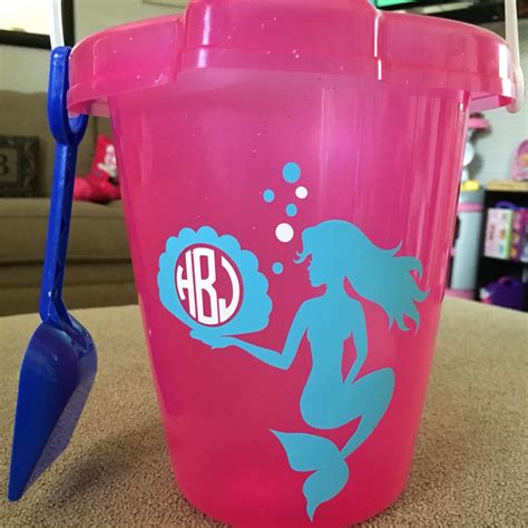 Mermaid Sand Bucket Template