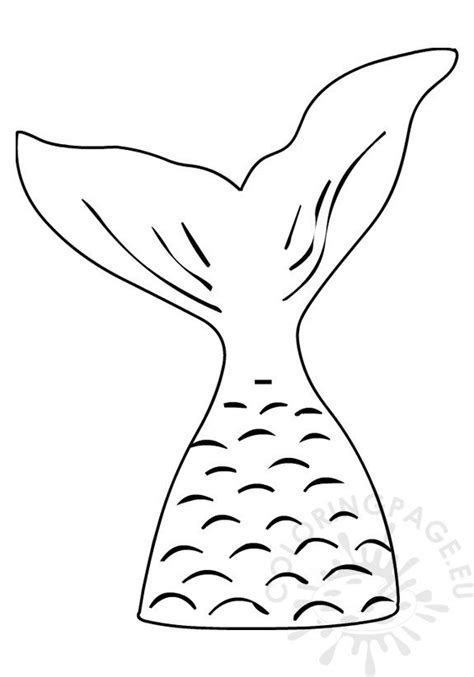 Mermaid tail template printable design kids' activities