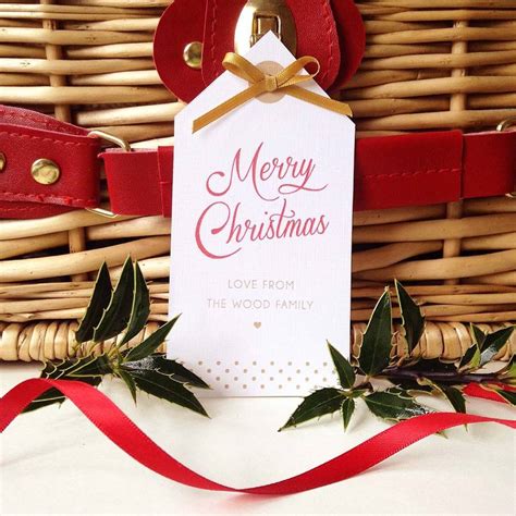 Merry Christmas Lyric Gift Tags