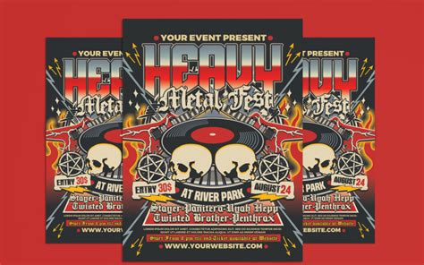 Metal Music Flyer Template