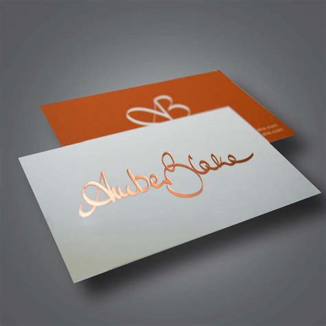 Metallic Foil Business Card