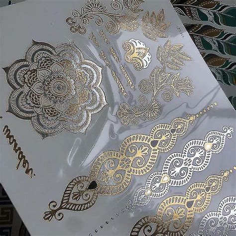 Metallic tattoo sticker covers for hiding tattoos for work