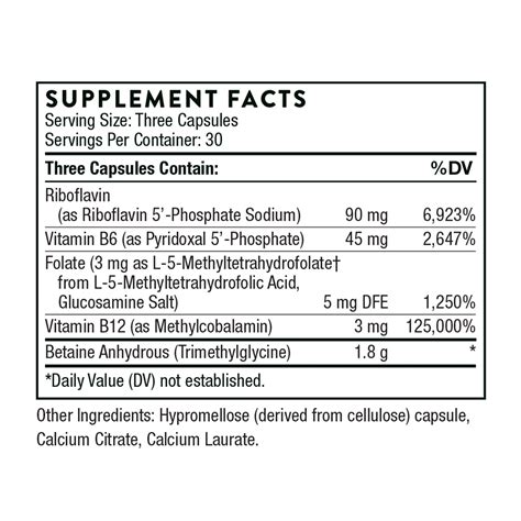 Methylation supplements