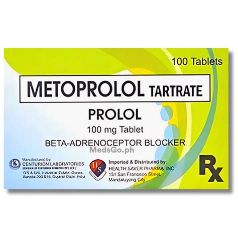 Metoprolol Packaging