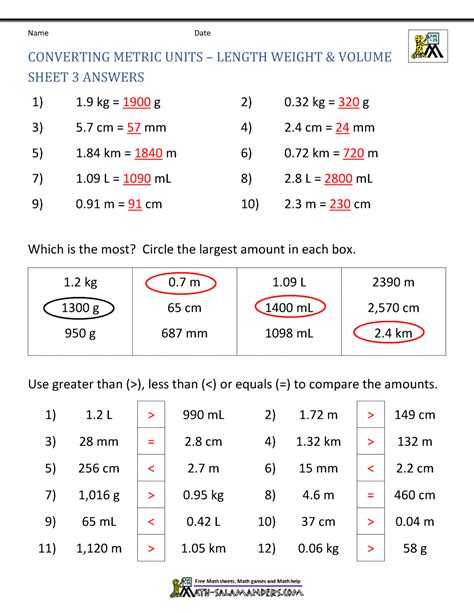 Metric Unit Conversion Quiz