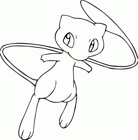 Mew Coloring Page