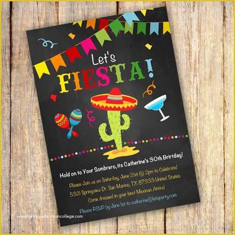 Mexican Fiesta Invitations Template 9