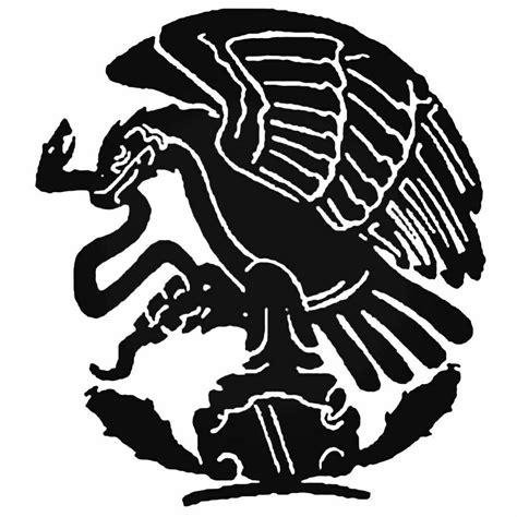 Mexican flag eagle sticker