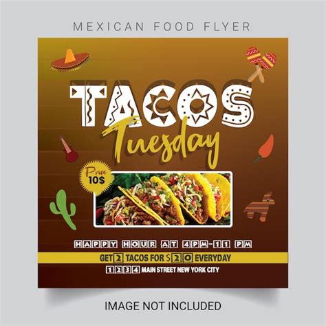 Mexican Food Flyer Template Design