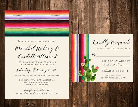 Vibrant Mexican Invitation Templates