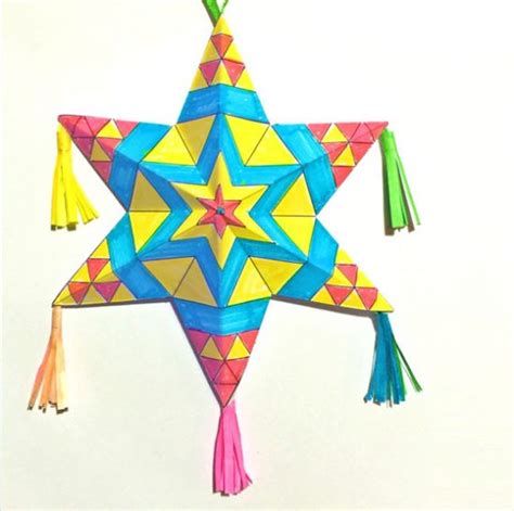 Mexican Paper Star Template Free Printable Design