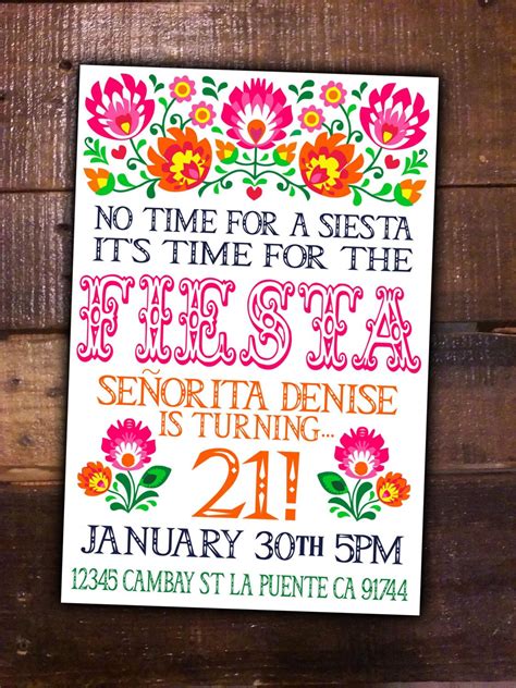 Mexican Party Invitation Ideas