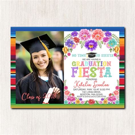 Mexican themed graduation party invitations gallery