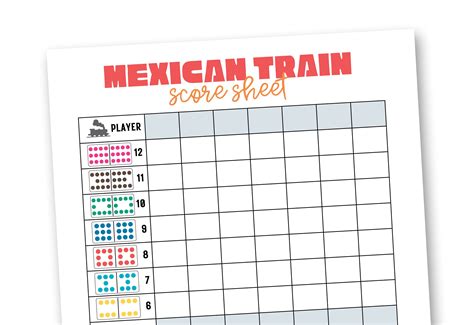 Mexican Train Dominoes Game Night Invitation Template