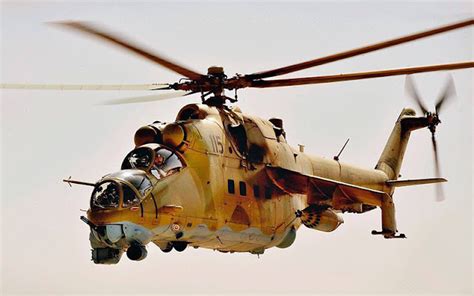 Mi-24 Hind on Helipad