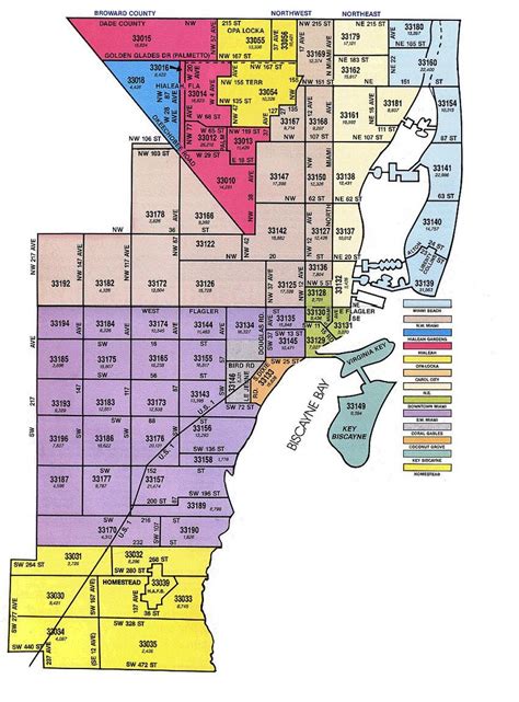 Miami Florida Zip Code Boundary