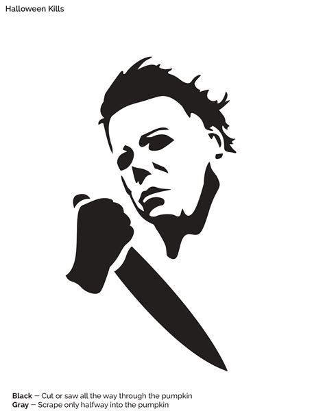 Michael Myers Pumpkin Carving 1