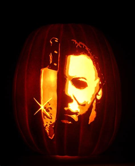 Michael Myers Pumpkin Carving Idea 6