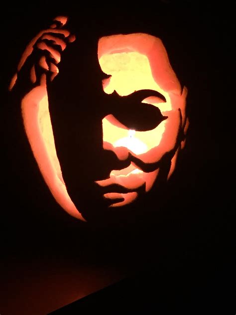 Michael Myers Pumpkin Carving Template