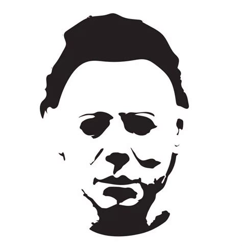 Michael Myers stencil template 1