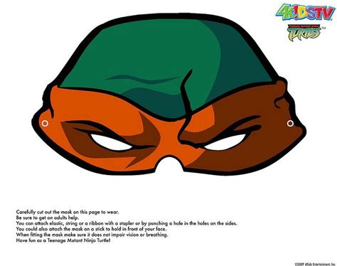 Michelangelo Mask Template