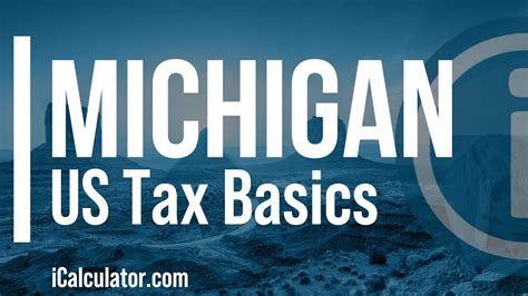 Michigan state taxes information