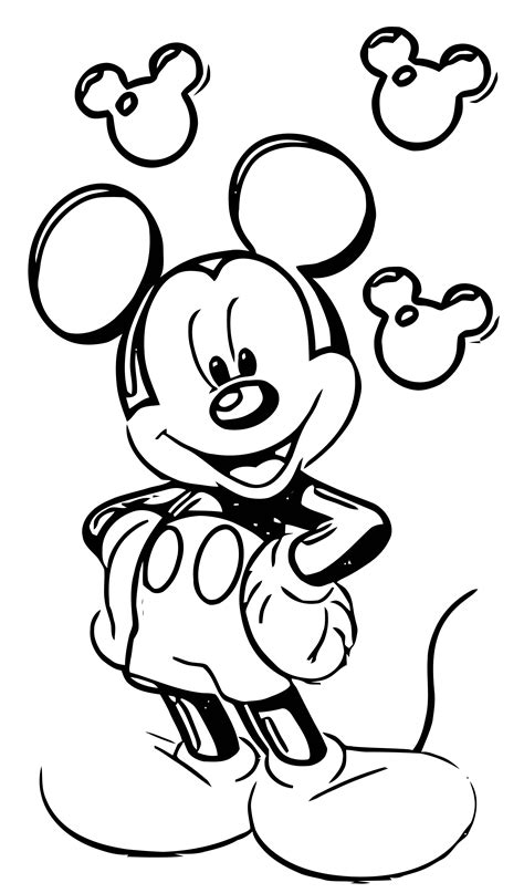 Mickey Mouse coloring page for adults