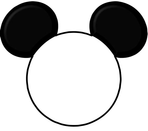 Mickey Ears Template DIY