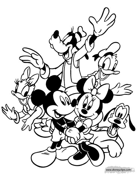 Mickey Mouse and Friends Coloring Pages