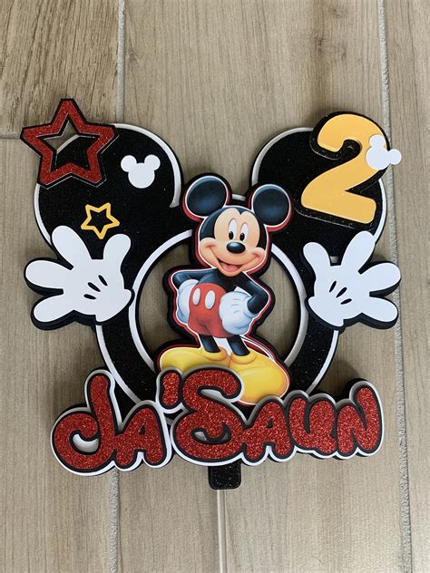 Mickey Mouse Birthday Cake Topper