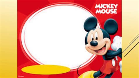 Mickey Mouse Border Template 5