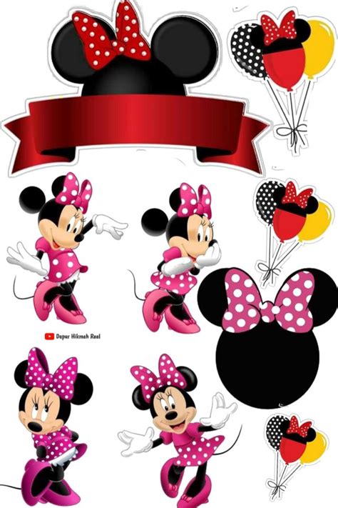 Mickey Mouse Cake Topper Clipart