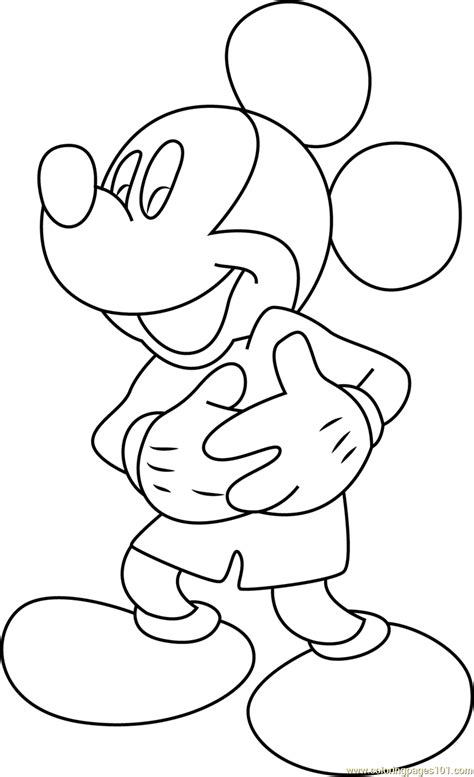 Mickey Mouse Coloring Pages for Preschoolers