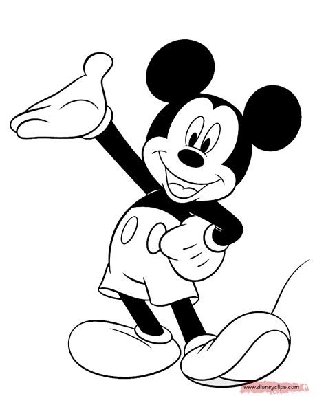 Mickey Mouse Colouring Sheet for Kids