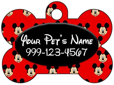 Mickey Mouse ears name tag