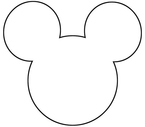 Mickey Mouse Ears Template Design