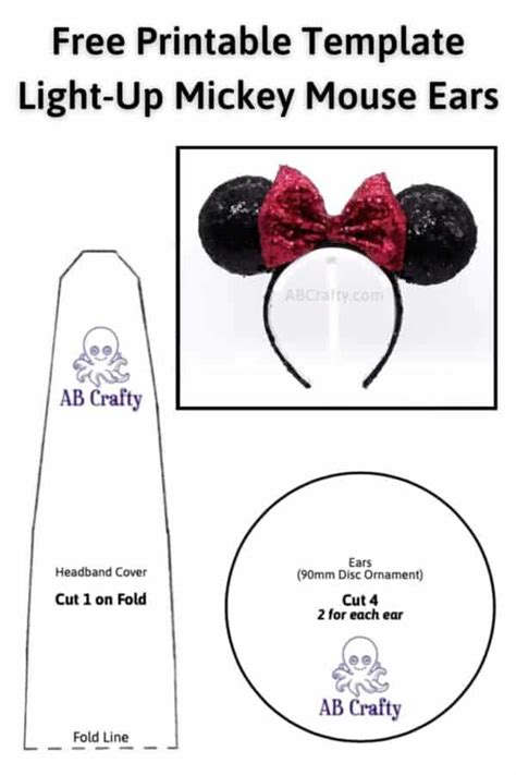 Mickey Mouse Ears Templates for Kids