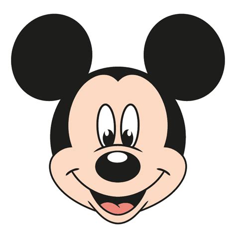 Mickey Mouse face template with unique design