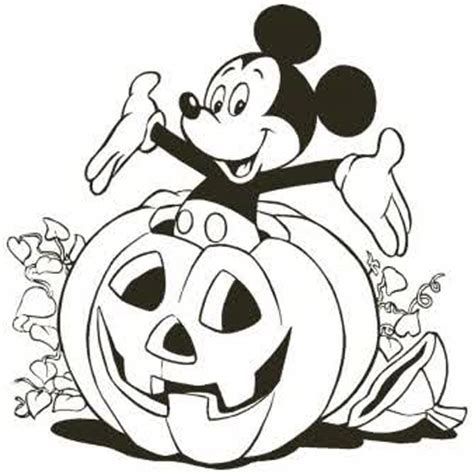 Mickey Mouse Halloween Coloring Page 2