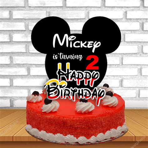 Mickey Mouse Head Cake Topper