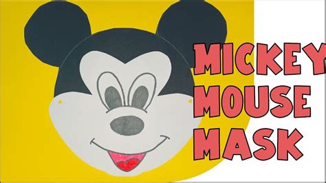 Mickey Mouse Mask Making for Kids