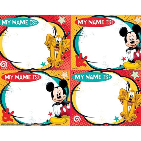 Mickey Mouse name tag