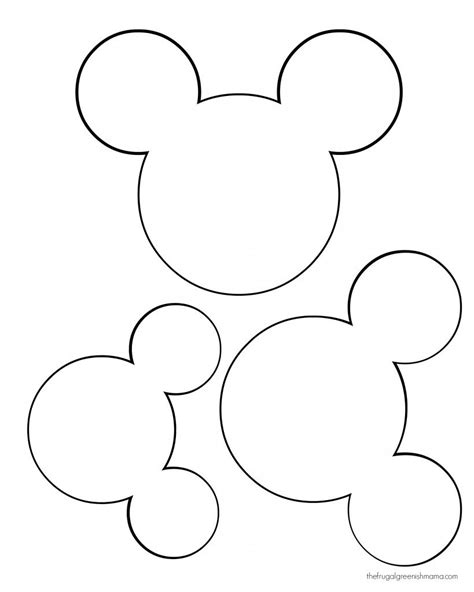 Mickey Mouse Printable Templates for Kids