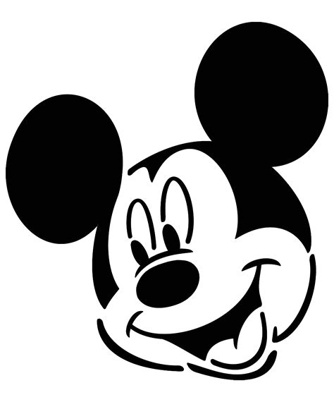 Mickey Mouse Head Stencil